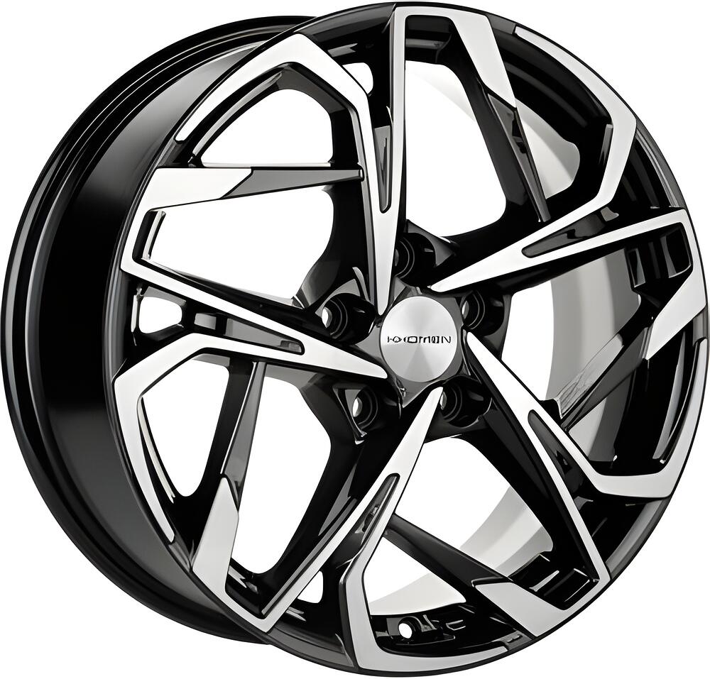 Khomen Wheels KHW1716 (Hyundai Elantra) 7x17 5x114.3 ET 49 Dia 67.1 Black-FP
