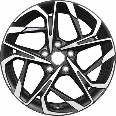 Khomen Wheels KHW1716 (SX-5/Seltos) 7x17 5x114.3 ET 50 Dia 67.1 Black-FP