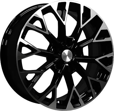 Khomen Wheels KHW1718 Nissan Juke F16 [19..24] 7x17 5x114.3 ET 35 Dia 66.1 Black-FP