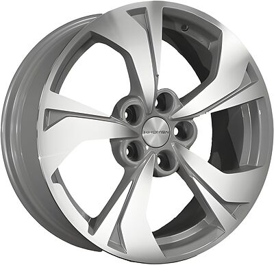 Khomen Wheels KHW1724 (CX-5/Seltos/Optima) 7x17 5x114.3 ET 50 Dia 67.1 F-Silver-FP