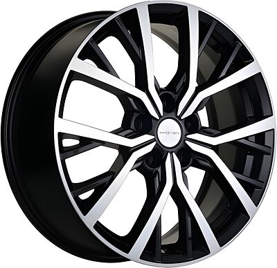 Khomen Wheels KHW1806 Kodiaq/Tiguan 7x18 5x112 ET 43 Dia 57 Black-FP