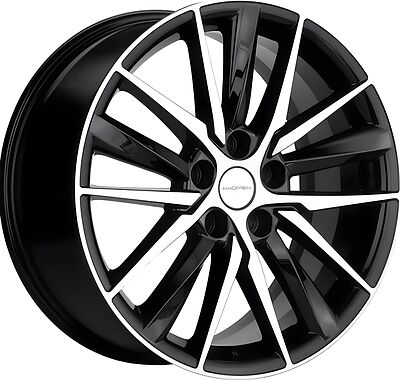 Khomen Wheels KHW1807 (Tugella/Jaguar XF/F-Pace) 8x18 5x108 ET 46 Dia 63.4 Black-FP