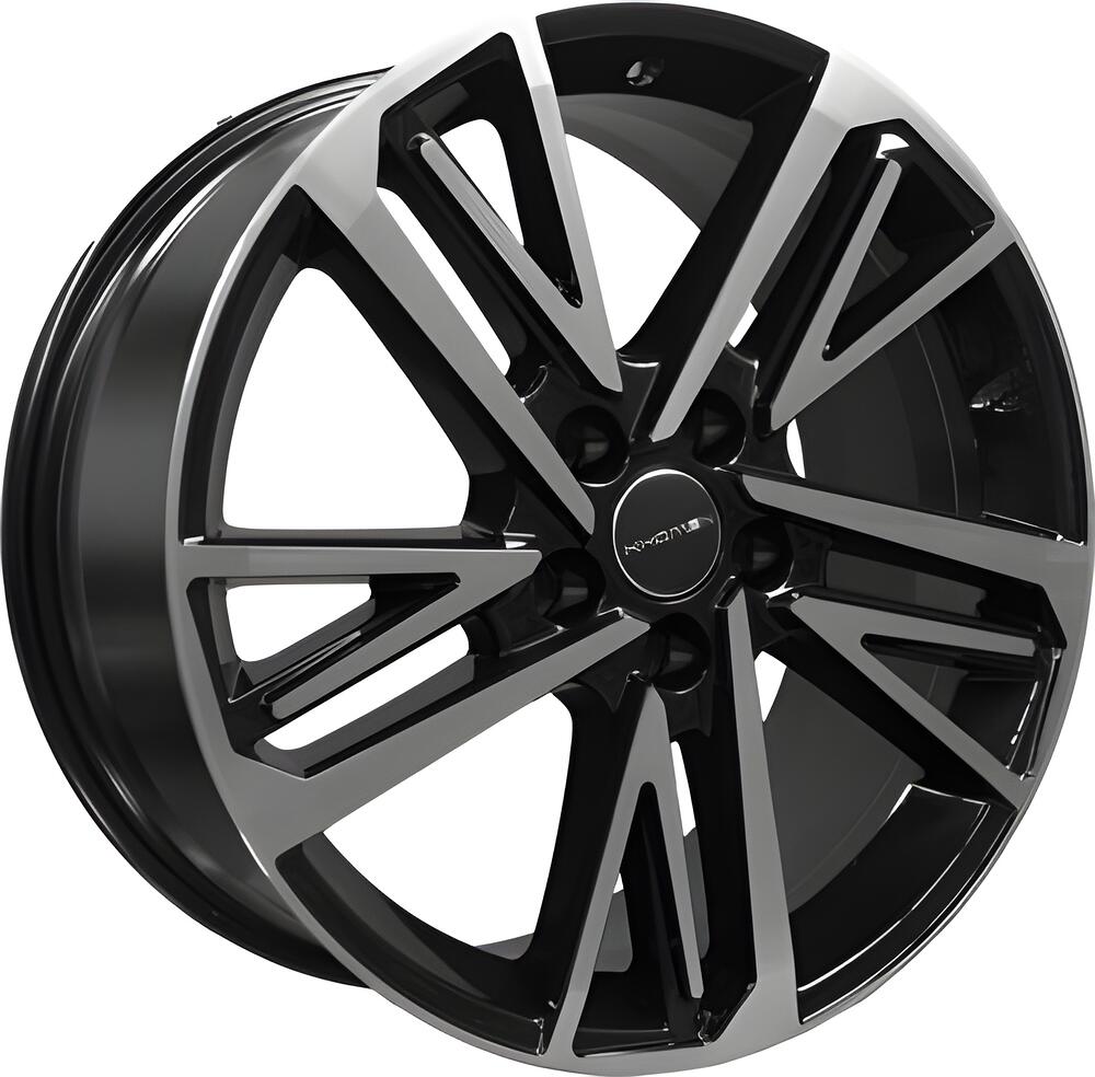 Khomen Wheels KHW1815 (Chery Tiggo 8 Pro/Pro Max) 8x18 5x108 ET 47 Dia 60.1 Black-FP