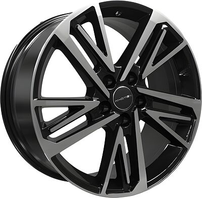Khomen Wheels KHW1815 (Tugella) 8x18 5x108 ET 46 Dia 63.4 Black-FP