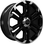 Khomen Wheels KHW1817 (Fortuner/Hilux) 7.5x18 6x139.7 ET 30 Dia 106.1 Black-FP
