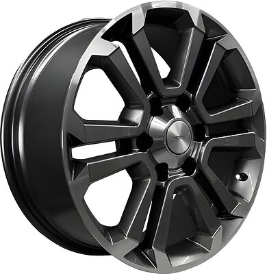 Khomen Wheels KHW1817 (LC Prado) 7.5x18 6x139.7 ET 25 Dia 106.1 Gray-FP