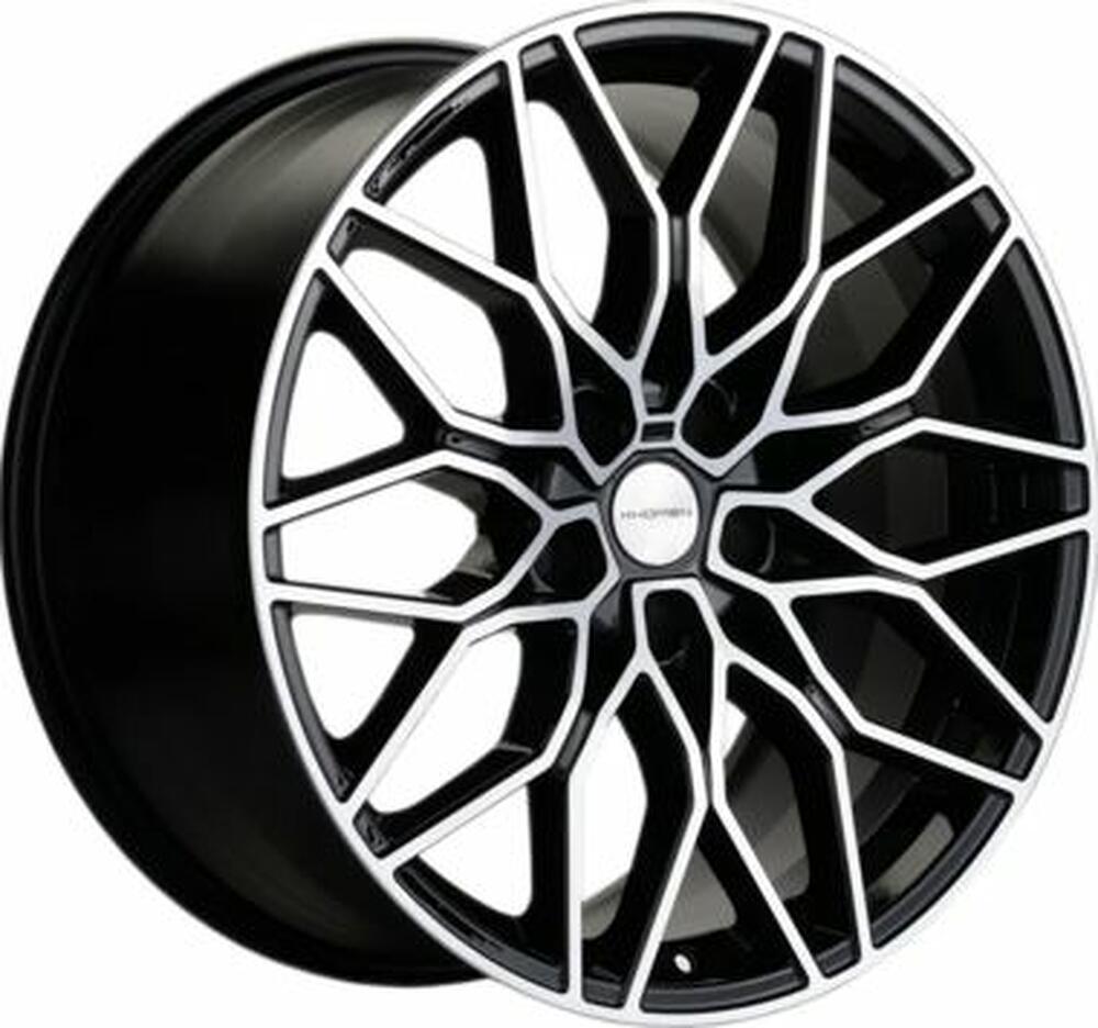 Khomen Wheels KHW1902 (3/4/5/6 Rear) 9.5x19 5x112 ET 40 Dia 66.6 Black-FP