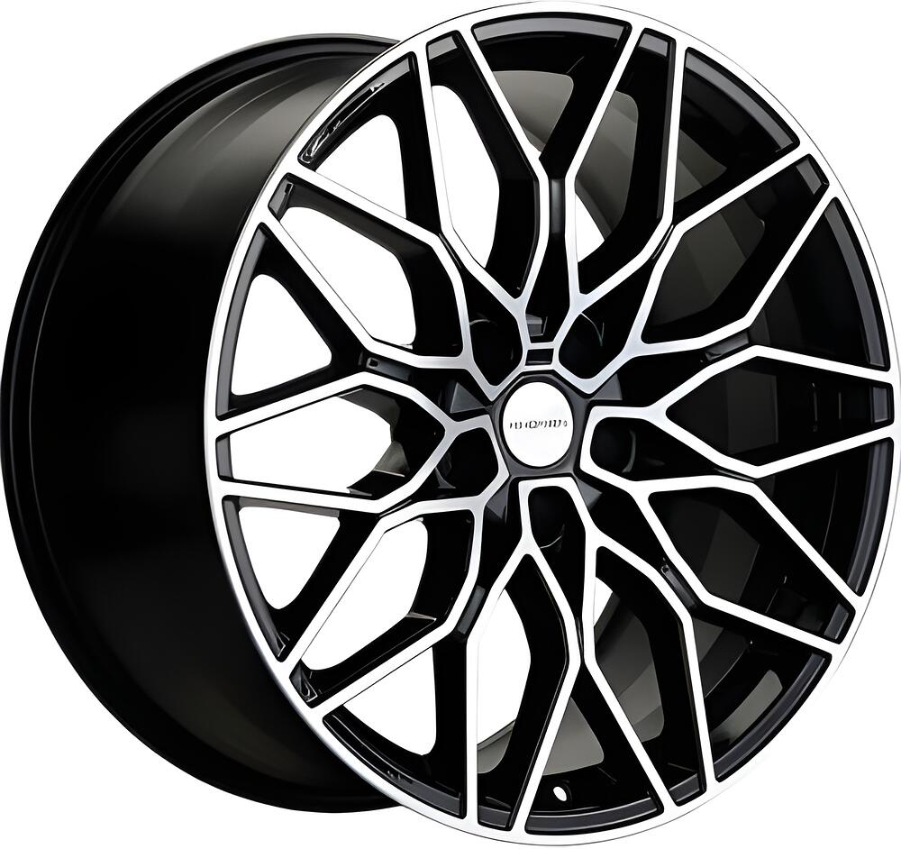Khomen Wheels KHW1902 (3/4/5/6 series) 9.5x19 5x112 ET 40 Dia 66.6 Black-FP