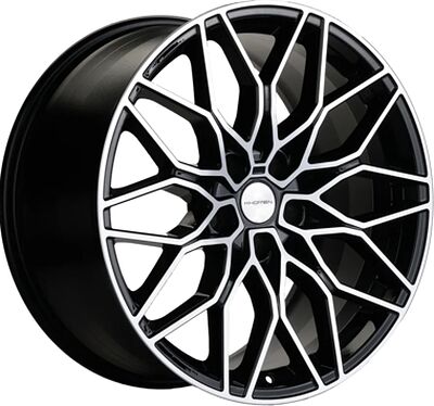 Khomen Wheels KHW1902 (A4/5/6/7/Q3/Q8) 8.5x19 5x112 ET 30 Dia 66.6 Black-FP