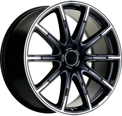 Khomen Wheels KHW1903 (MB A/C/E/S Class) 8.5x19 5x112 ET 46 Dia 66.6 Black-FP