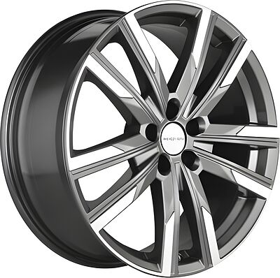 Khomen Wheels KHW1905 (FAW Bestune T77) 7.5x19 5x100 ET 28 Dia 57.1 Gray-FP