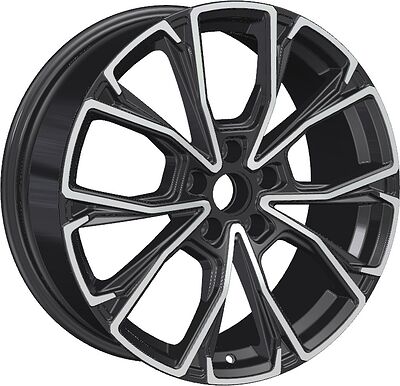 Khomen Wheels KHW1907 7.5x19 5x120 ET 30 Dia 66.1 BLACK-FP