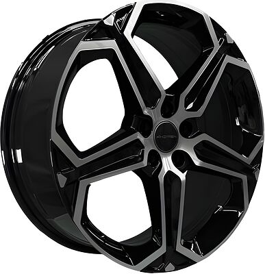 Khomen Wheels KHW1909 (Chery Tiggo 7 (Pro/Pro Max)) 7.5x19 5x108 ET 33 Dia 60.1 Black-FP