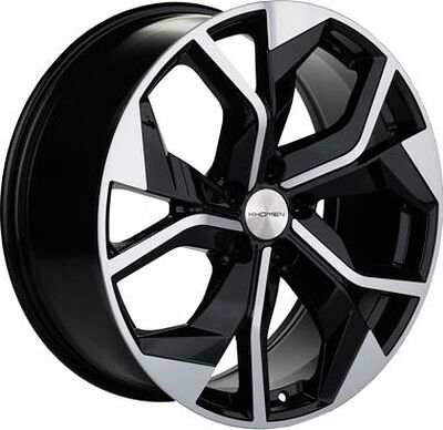 Khomen Wheels KHW2006 (A6 ALRD) 8.5x20 5x112 ET 37 Dia 66.5 Black-FP