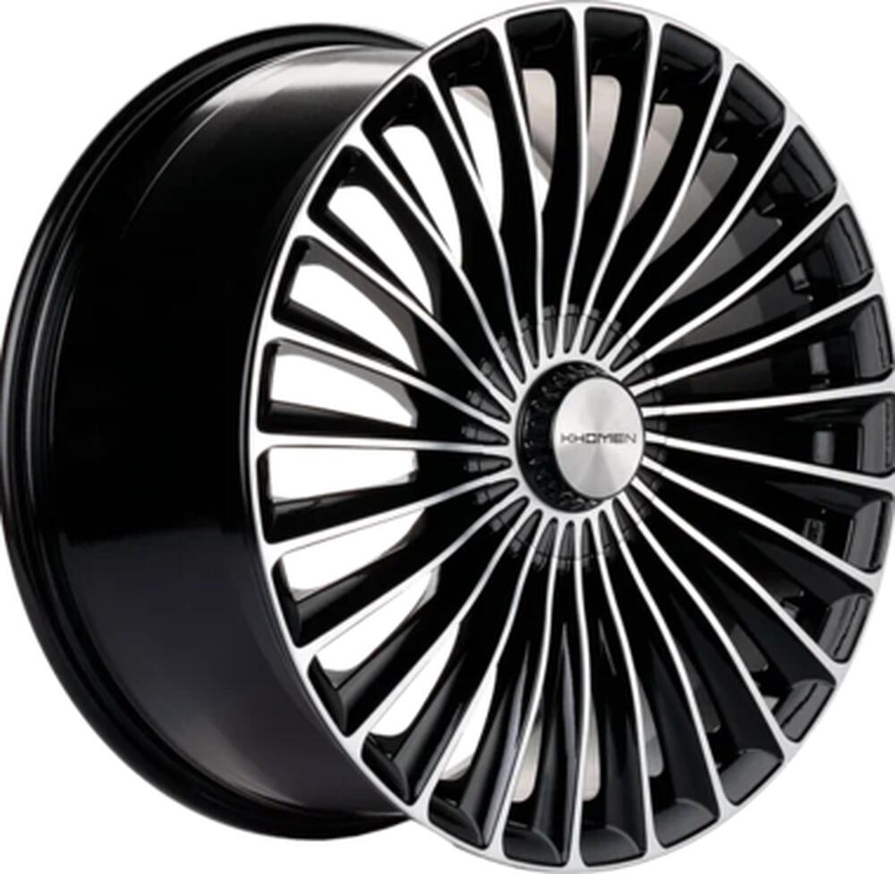 Khomen Wheels KHW2008 (S-class Front) 8.5x20 5x112 ET 38 Dia 66.6 Black-FP