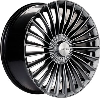 Khomen Wheels KHW2008 (S-class Front) 8.5x20 5x112 ET 38 Dia 66.6 Dark Chrome