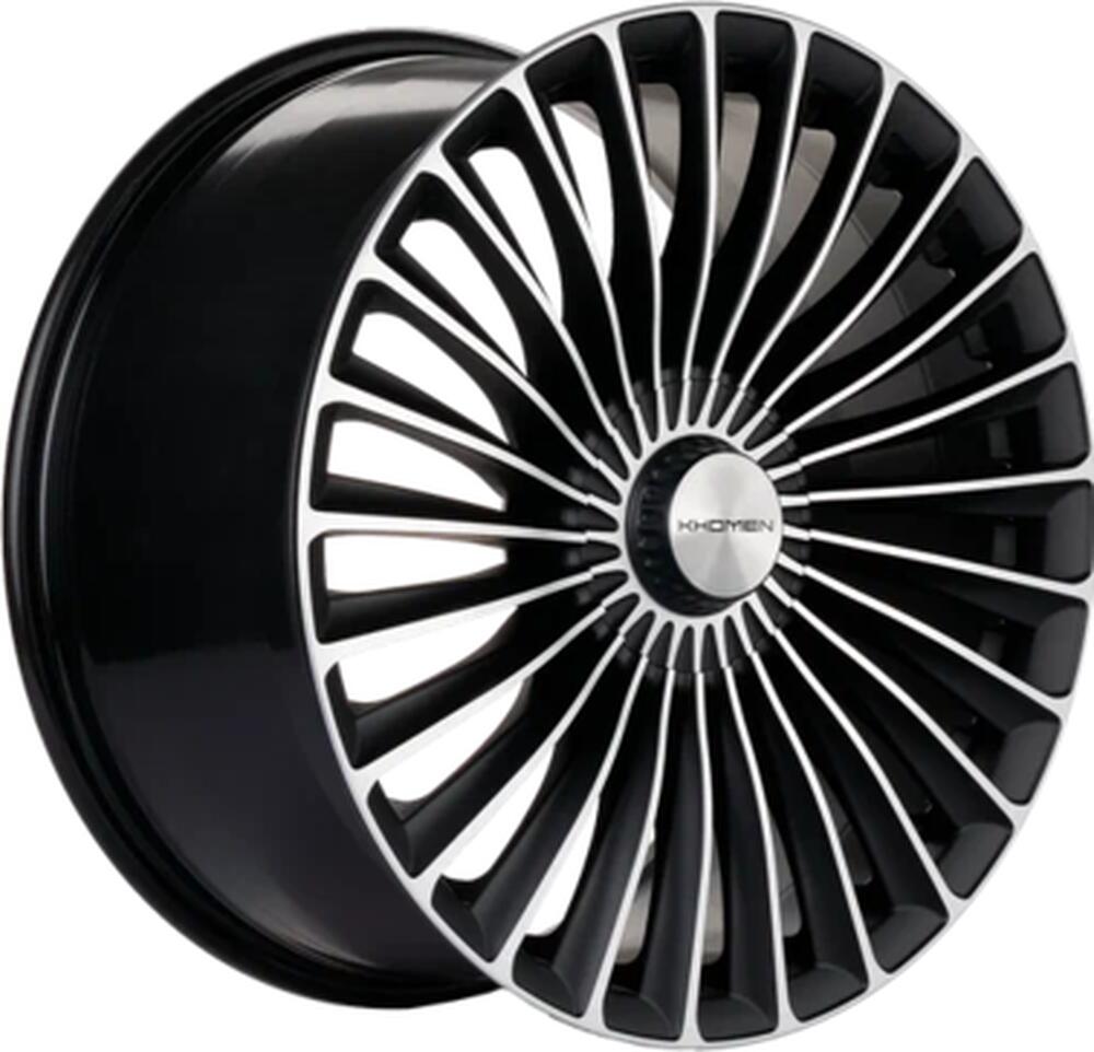 Khomen Wheels KHW2008 (Turbo II S-class) 8.5x20 5x112 ET 38 Dia 66.6 Black-FP matt