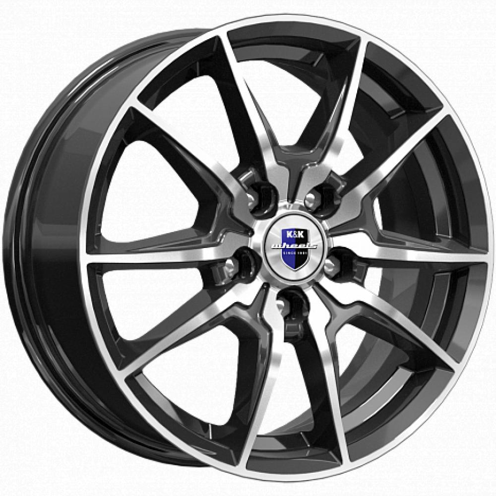 КиК Адамар 6.5x16 5x114.3 ET 45 Dia 66.1 алмаз черный