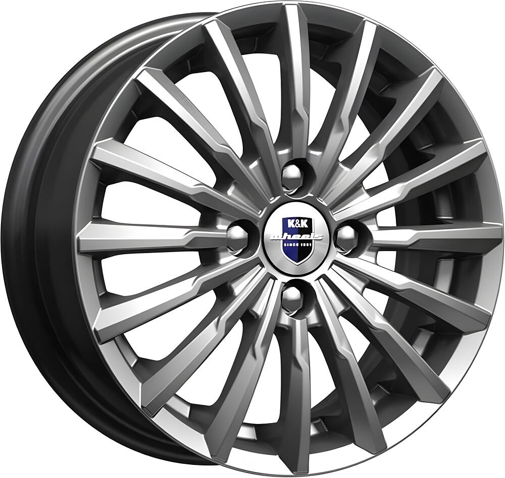КиК Акцент 7x17 4x100 ET 43 Dia 60.1 дарк платинум