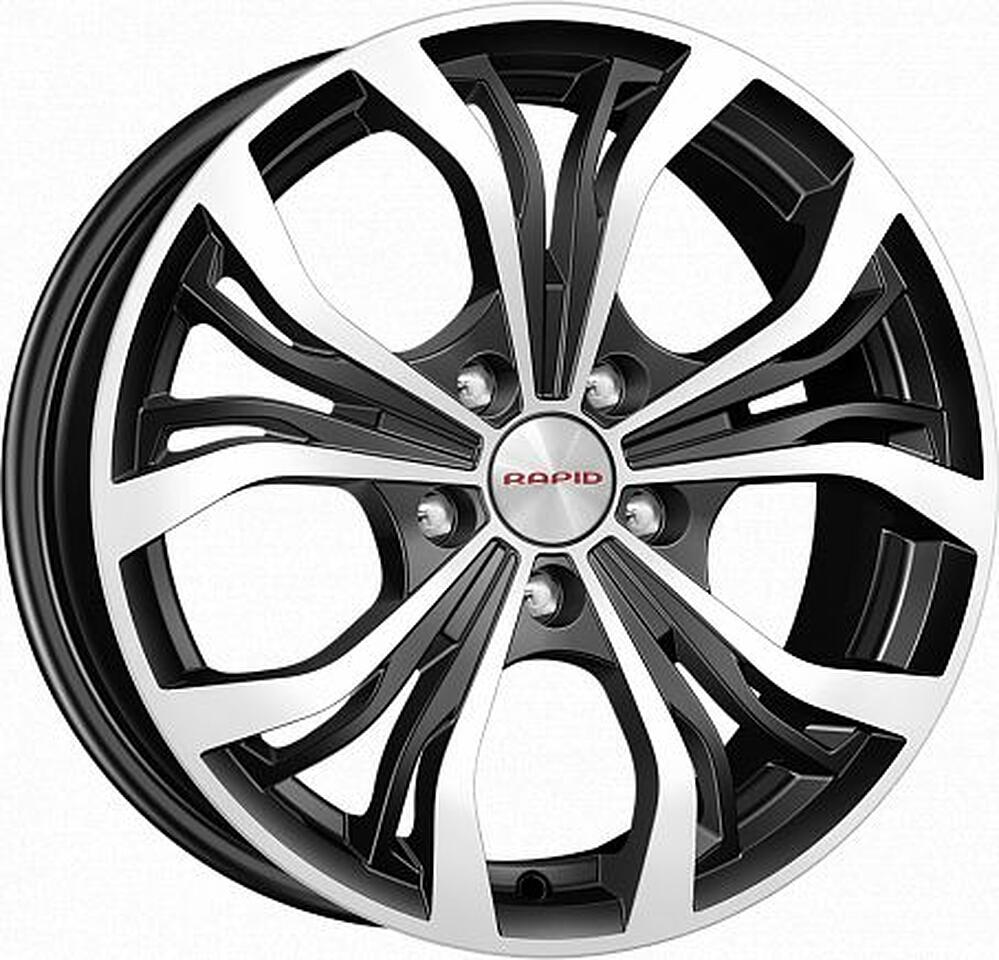 КиК Аламида 6.5x15 5x114.3 ET 40 Dia 66.1 алмаз черный