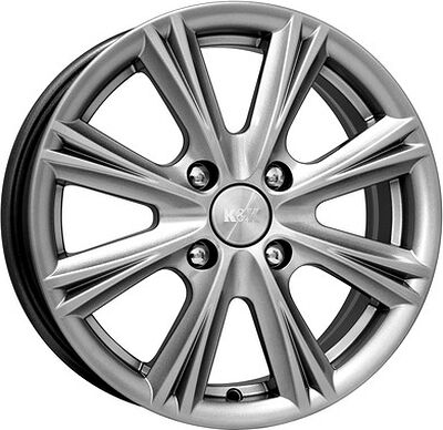 КиК Аттика 5.5x14 4x108 ET 43 Dia 67.1 блэк платинум