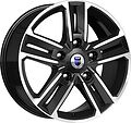 КиК Backfire КС763 8x18 5x114.3 ET 50 Dia 66.1 алмаз черный