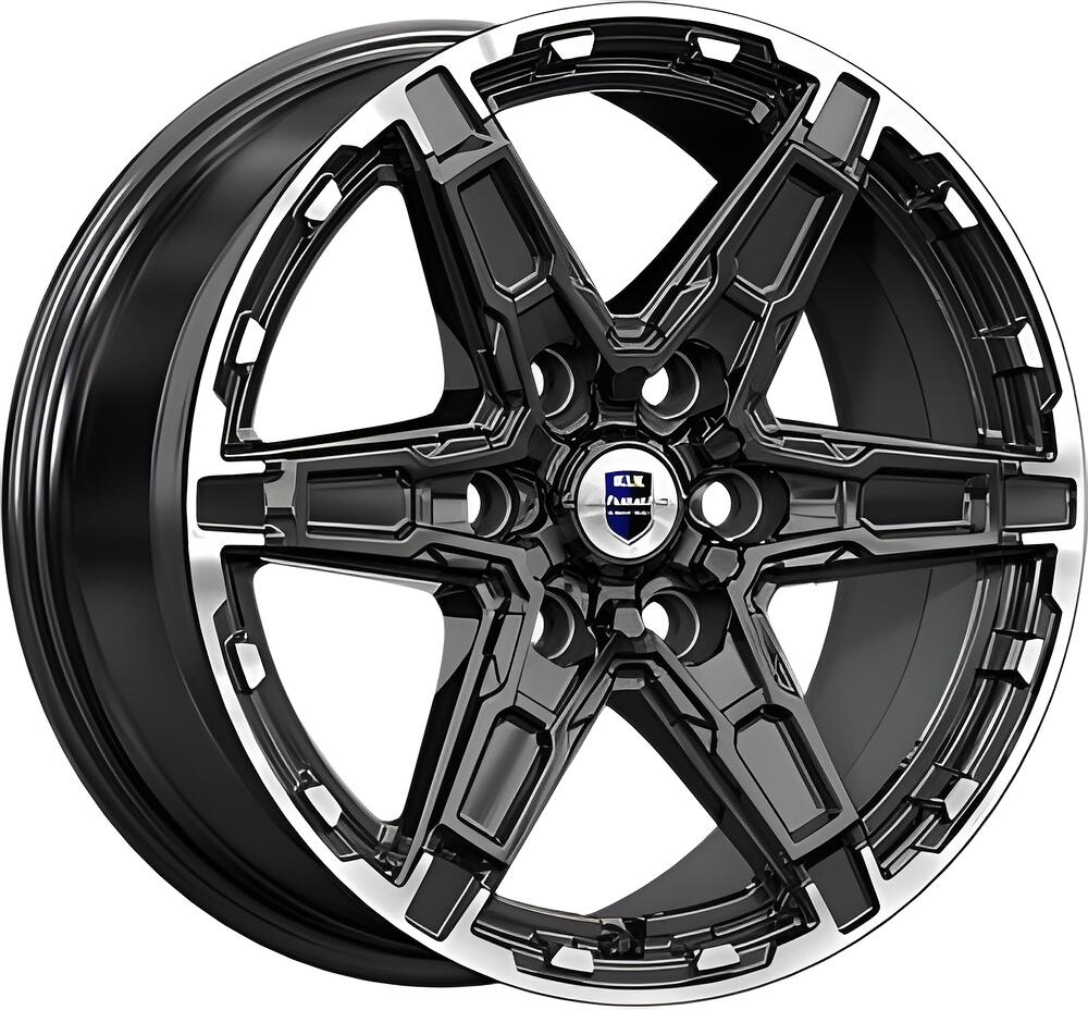 КиК Дистрикт 8x18 6x114.3 ET 42 Dia 66.1 черный бриллиант