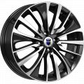 КиК Flanker 6.5x17 4x100 ET 43 Dia 60.1 алмаз черный