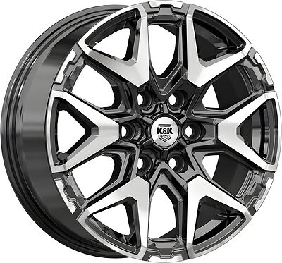 КиК Гангут 7.5x18 6x139.7 ET 36 Dia 100.1 алмаз черный