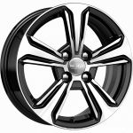 КиК KC777 Hyundai solaris 6x15 4x100 ET 46 Dia 54.1 алмаз черный КиК KC777 Hyundai solaris 6x15 4x100 ET 46 Dia 54.1 алмаз черный