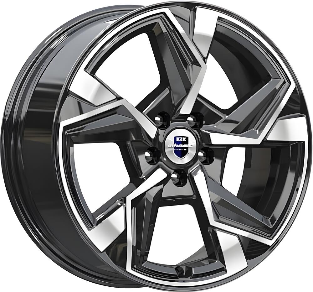 КиК Кайан 7.5x18 5x112 ET 37 Dia 66.6 сильвер