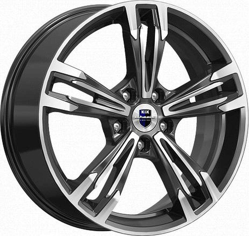 КиК Karrera Light 7x18 5x114.3 ET 45 Dia 66.1 алмаз черный
