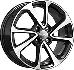 КиК KC861 ZV 15_Solaris 6x15 4x100 ET 46 Dia 54.1 алмаз черный КиК KC861 ZV 15_Solaris 6x15 4x100 ET 46 Dia 54.1 алмаз черный