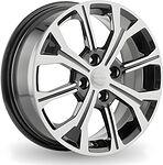 КиК Kia Rio КС945 6x15 4x100 ET 46 Dia 54.1 алмаз черный КиК Kia Rio КС945 6x15 4x100 ET 46 Dia 54.1 алмаз черный