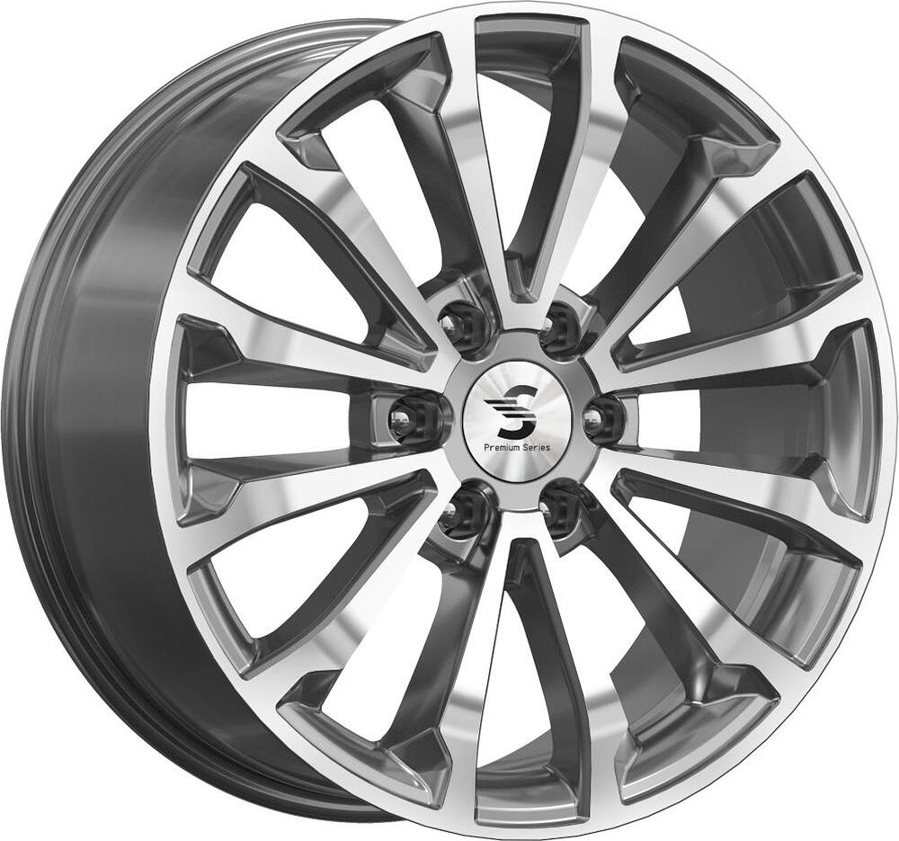 КиК КР006 Land Cruiser Prado 8.5x20 6x139.7 ET 25 Dia 106.1 Diamond Gloss Graphite