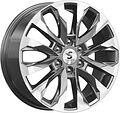 КиК КР007 20_Land Cruiser 8x20 6x139.7 ET 60 Dia 95.1 Diamond gloss graphite