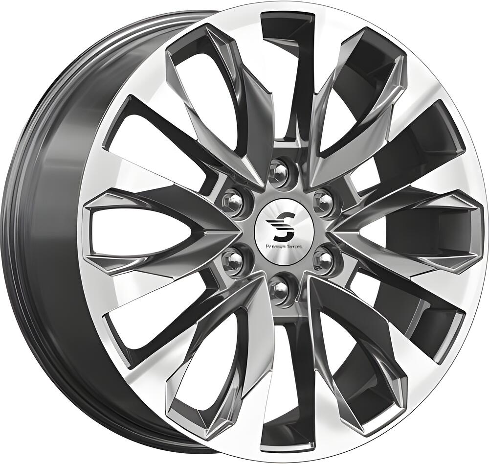 КиК КР007 Pajero Sport 8x20 6x139.7 ET 38 Dia 67.1 Diamond Gloss Graphite
