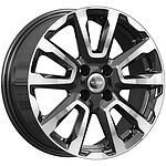 КиК КС1026 ZV_Logan 6.5x16 4x100 ET 45 Dia 60.1 алмаз черный КиК КС1026 ZV_Logan 6.5x16 4x100 ET 45 Dia 60.1 алмаз черный
