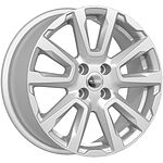 КиК КС1026 ZV_Logan 6.5x16 4x100 ET 45 Dia 60.1 сильвер КиК КС1026 ZV_Logan 6.5x16 4x100 ET 45 Dia 60.1 сильвер