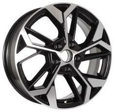 КиК КС1062 ZV 17_Tiguan 6.5x17 5x112 ET 38 Dia 57.1 алмаз черный