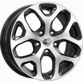 КиК КС869 ZV 16_Vesta Cross 6.5x16 4x100 ET 43 Dia 60.1 алмаз черный