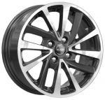 КиК КС899 ZV 15_Logan 6x15 4x100 ET 40 Dia 60.1 алмаз черный