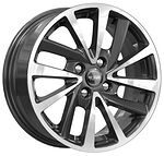 КиК КС899 ZV 15_Sandero Stepway 6x15 4x100 ET 36 Dia 60.1 алмаз черный