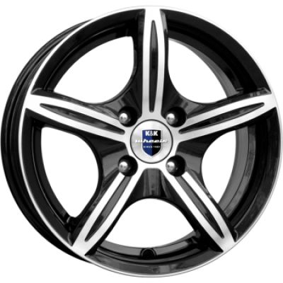 КиК Мирель 6x14 4x108 ET 20 Dia 65.1 алмаз черный