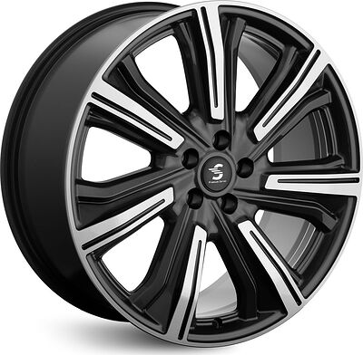 КиК Premium Kleemann КР1067 8.5x20 5x108 ET 45 Dia 63.35 Diamond Black Gris