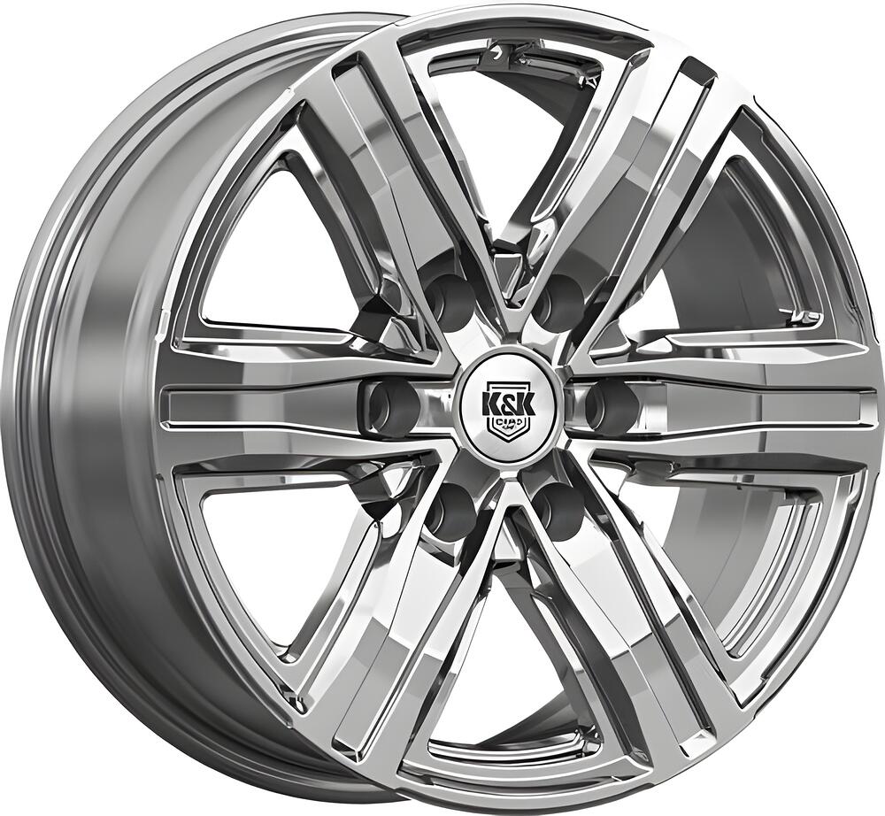 КиК R8 7.5x17 6x139.7 ET 25 Dia 77.9 дарк платинум