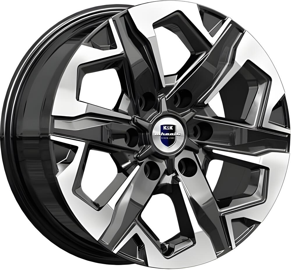 КиК Тейт 7x17 6x139 ET 25 Dia 106 алмаз черный