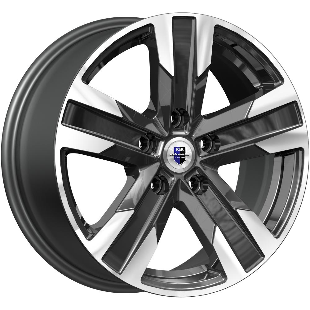 КиК Висмут 7x16 5x108 ET 40 Dia 65 алмаз черный