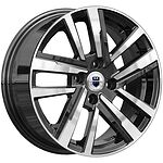 КиК Хант 6x15 4x100 ET 46 Dia 54.1 алмаз черный КиК Хант 6x15 4x100 ET 46 Dia 54.1 алмаз черный