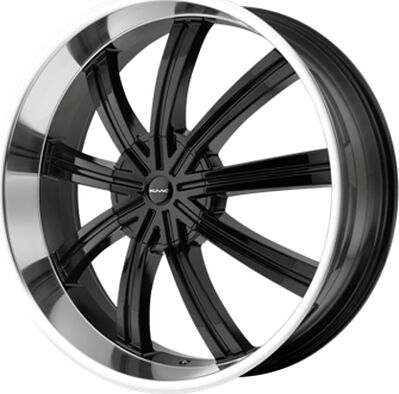 KMC KM672 9x22 6x135 ET 38 Dia 106 Black/Machined